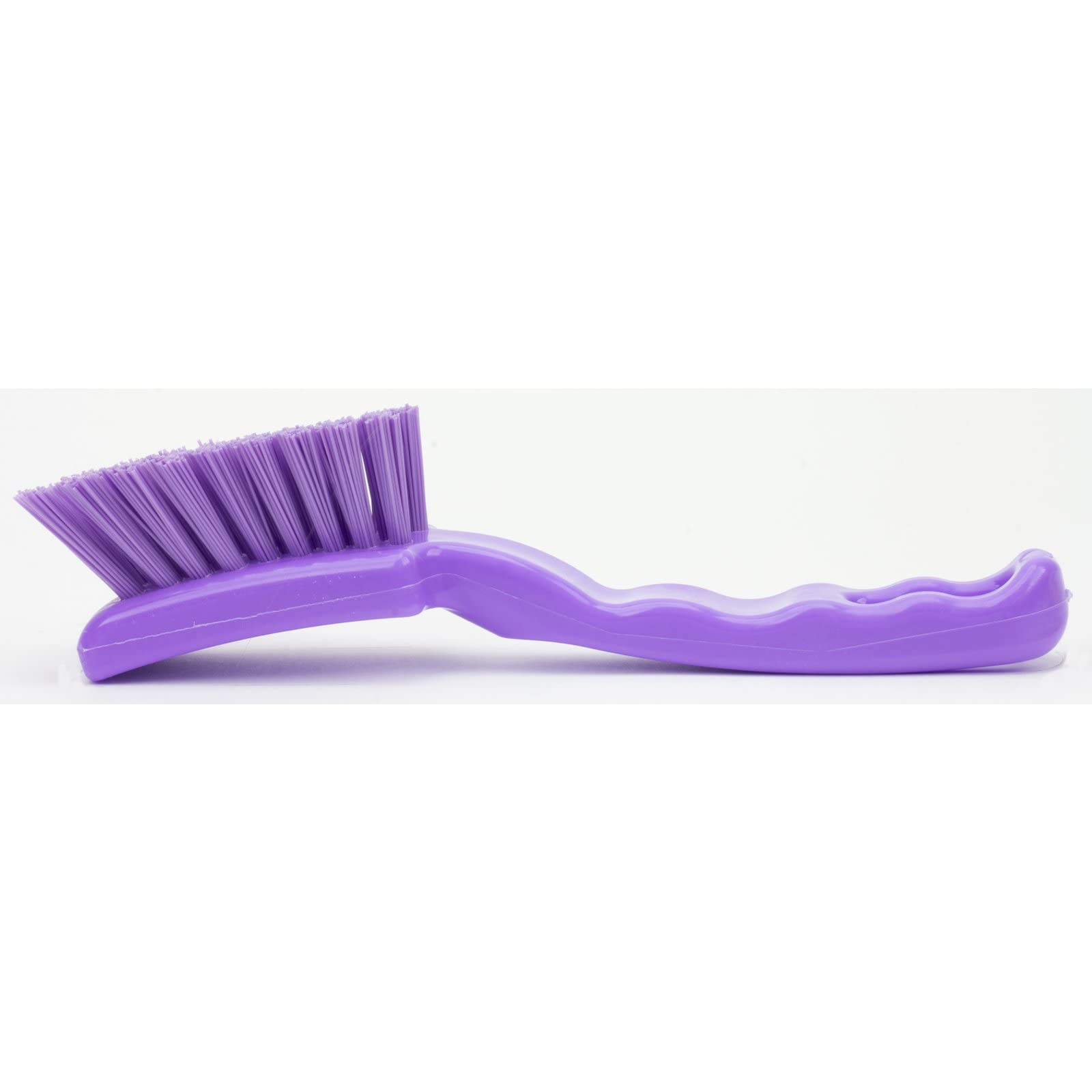 SPARTA 41395EC68 7-Inch Purple Plastic Scrub Brush - Heavy Duty Kitchen Cleaning Brush with Hanging Hole & Ergonomic Handle - Perfect for Dishes, Pans, Grills, and Tough Stains