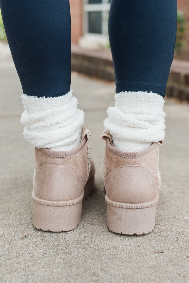 Hattie Taupe Booties for Women - Stylish & Comfortable Ankle Boots for Fall & Winter | Perfect for Office, Casual Outfits & Date Nights