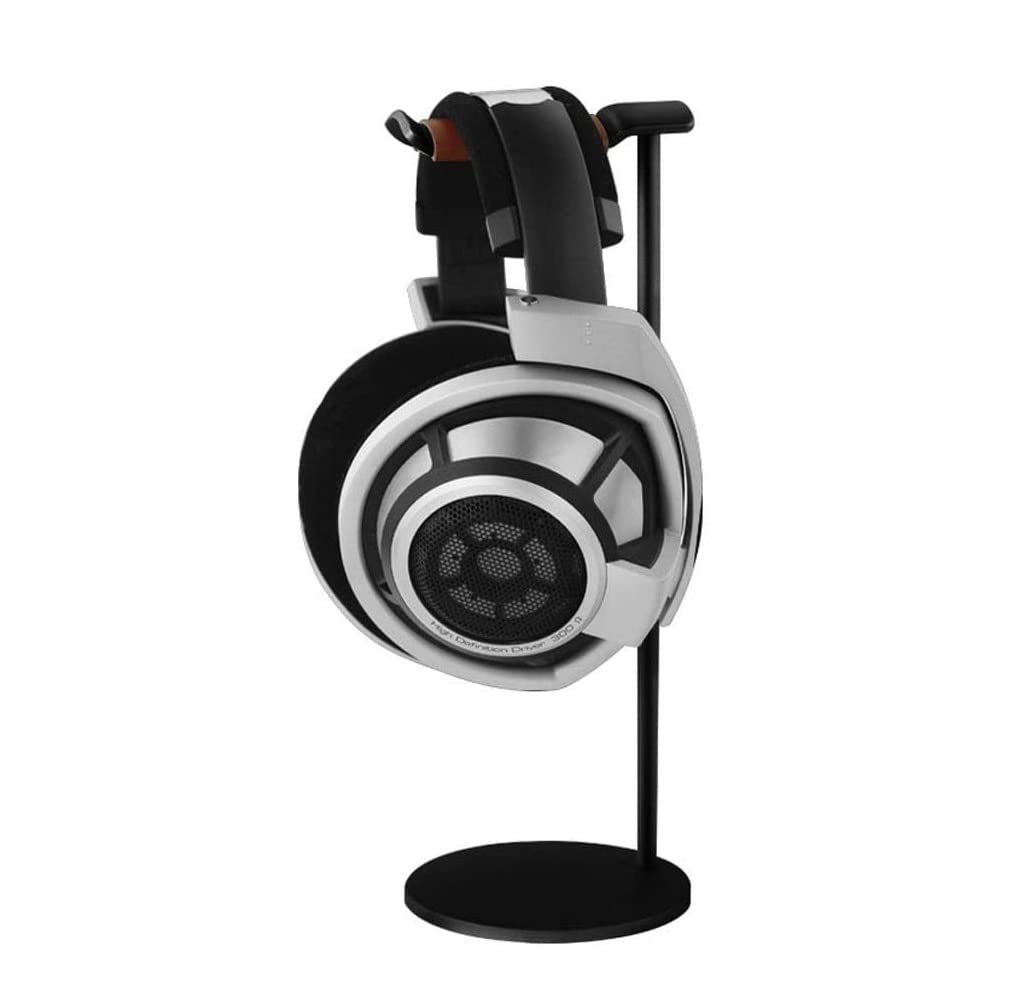 Premium Aluminum Alloy Headphone Stand - Universal Gaming Headset Holder with Non-Slip Base for Over-Ear Headphones, Earphones & Headsets (Black) | Perfect for Desk Organization, Gaming Setup & Studio Display