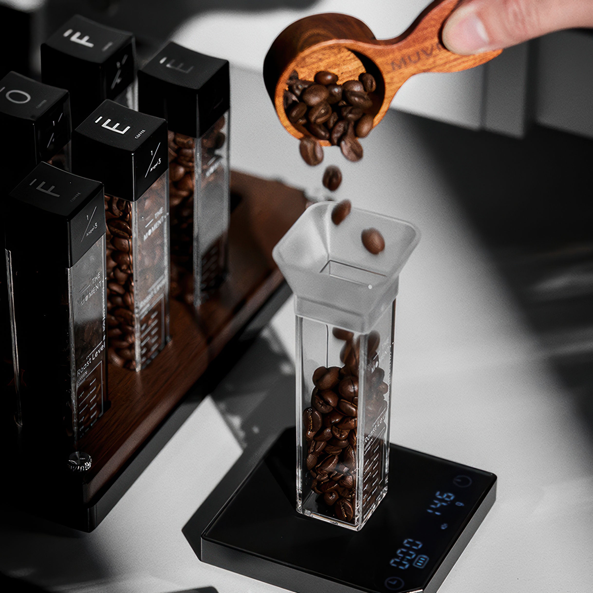 Precision Smart Espresso Coffee Scale with Timer - Compact Stainless Steel Digital Kitchen Scale for Pour Over, Drip Coffee & Home Brewing - Perfect Barista Tool for Coffee Enthusiasts