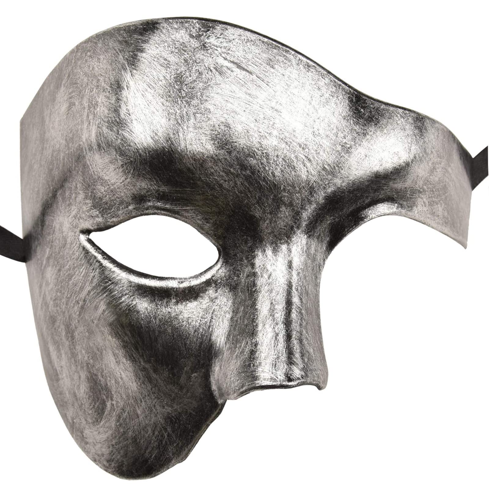 KEFAN Men's Masquerade Mask - Phantom of The Opera Style Half Face Mask for Halloween, Cosplay & Costume Parties