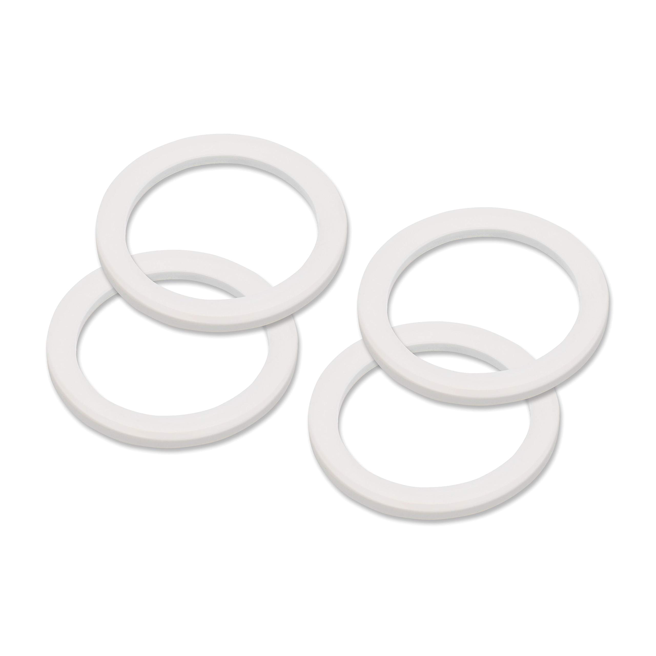 Fino 6-Cup Stovetop Espresso Maker Replacement Gasket - 4-Pack Durable Silicone Seals for Moka Pot - Perfect for Home Brewing & Italian Coffee Lovers