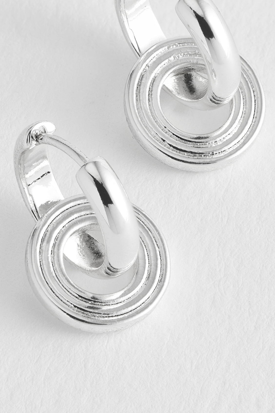 Stylish Grooved Circle Drop Hoop Earrings for Women - Perfect for Parties, Weddings & Everyday Wear