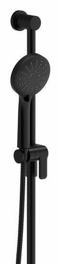 3-Function Handheld Shower Head with 31-Inch Adjustable Slide Bar - Black (5055BK) by RIOBEL - Perfect for Bathroom Renovation & Spa-Like Shower Experience