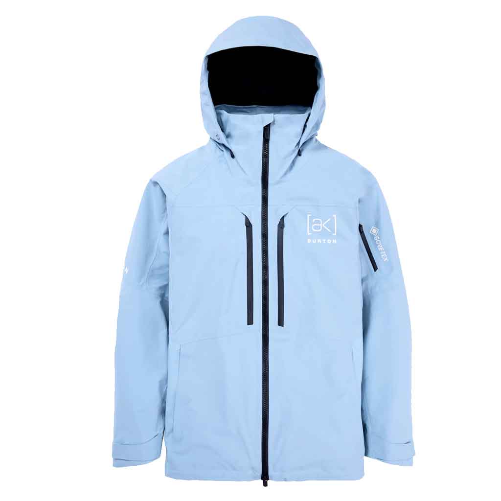 Burton 24/25 AK Swash Gore-Tex Waterproof Jacket for Men & Women - Dusty Blue - Skiing, Snowboarding & Outdoor Winter Activities