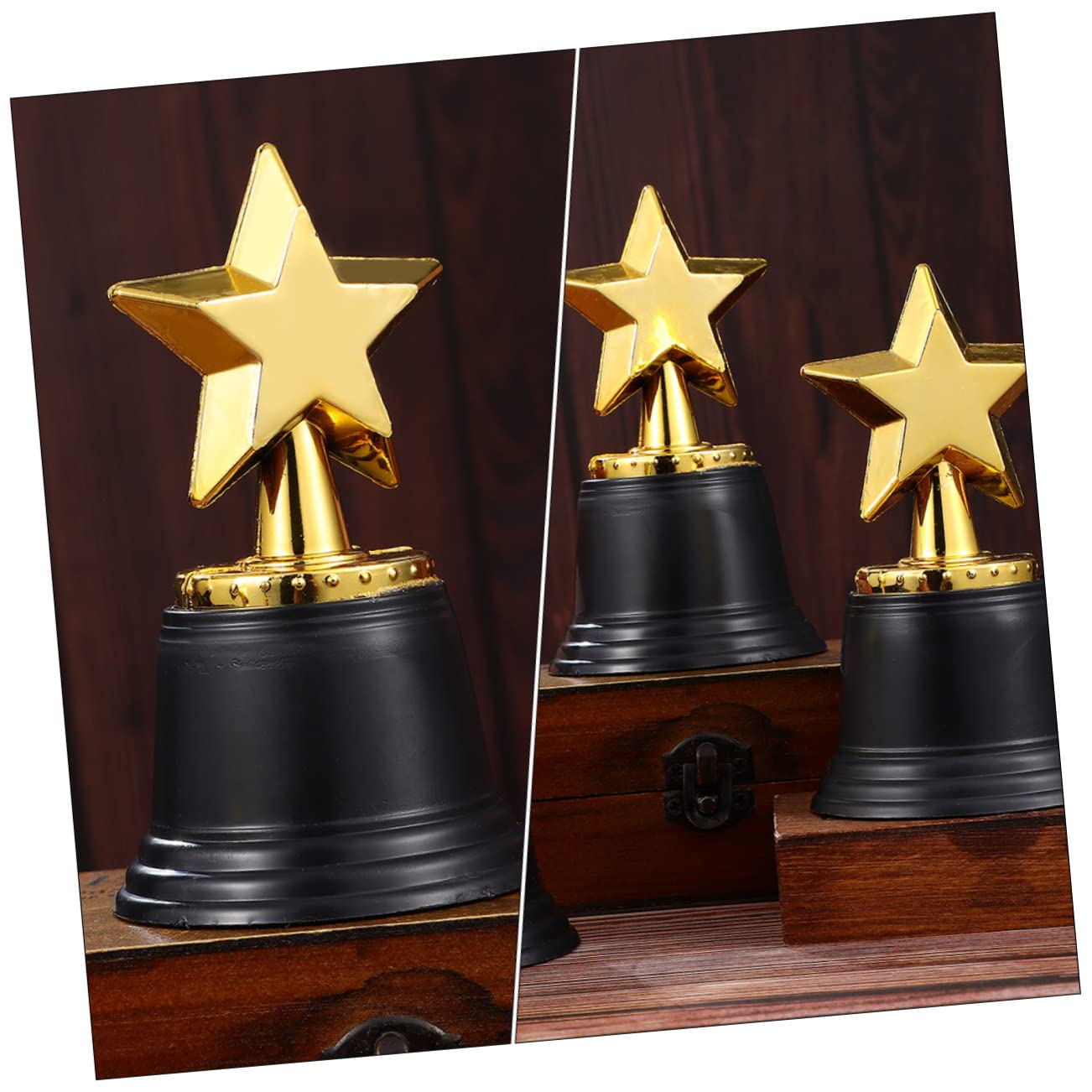 Kids Sports Trophy Set - 12 Pack Plastic Award Trophies for Children's Games, Competitions & Party Prizes | Perfect for Soccer, Basketball, Baseball Tournaments & School Award Ceremonies