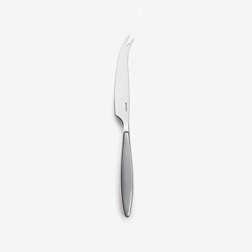 Guzzini Premium Cheese Knife Set - Stainless Steel Cheese Slicer with Ergonomic Handle for Soft & Hard Cheeses - Perfect for Charcuterie Boards, Wine Pairings & Dinner Parties