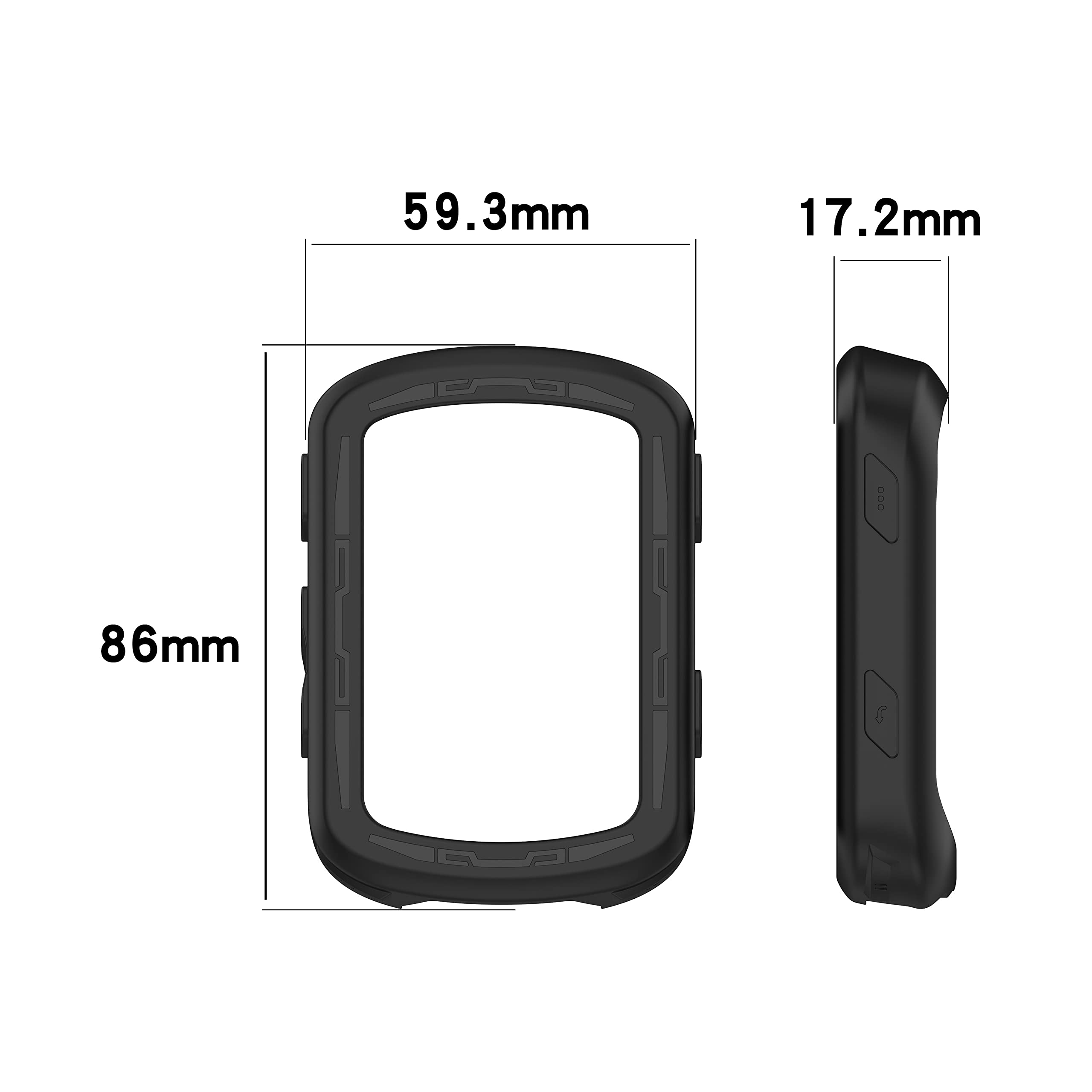 Garmin Edge 840/540 Bike Computer Case - Shockproof Soft Protective Cover for Garmin Edge 540/840 Cycling GPS Accessories (Red & Black) - Perfect for Road Cycling, Mountain Biking & Outdoor Adventures