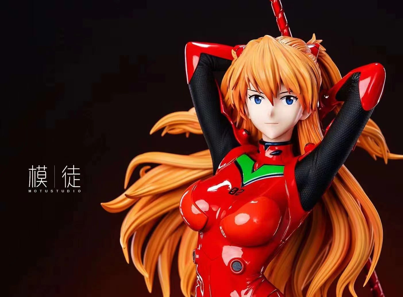 MOTU Studio Asuka Langley Soryu Figure - Neon Genesis Evangelion Anime Collectible for Display & Gifts - Perfect for Anime Fans, Home Decor, and Office Display