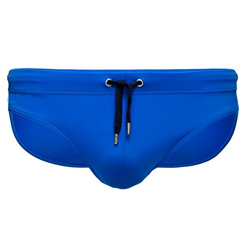 **Men's Low-Rise Push-Up Swim Briefs with Sponge Pad - Quick-Dry Sport Swimwear for Swimming & Beach (US XL/Asia XXL, Blue) - Perfect for Pool, Gym & Water Sports**