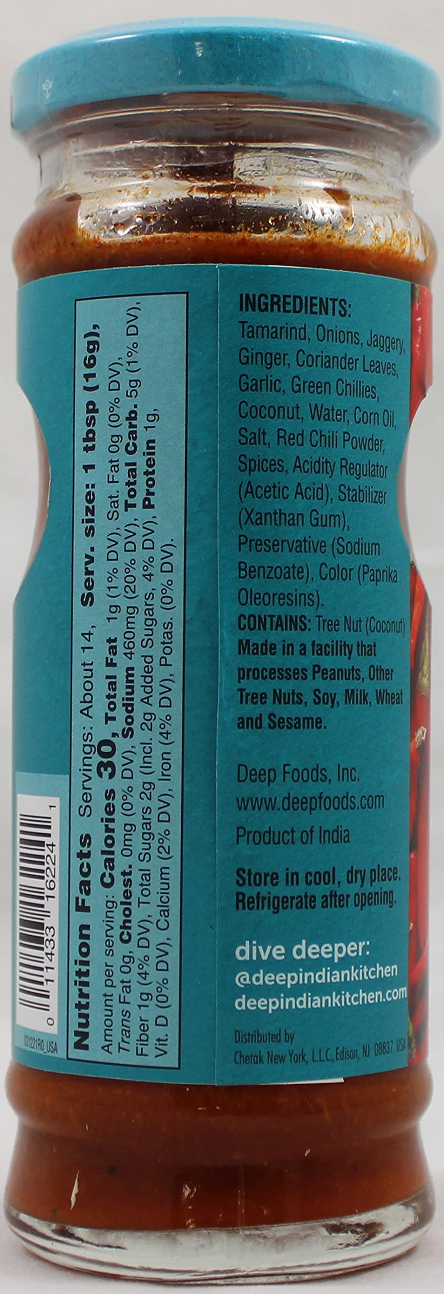 Spicy Red Chili Chutney - 7.7 Oz Jar - Authentic Indian Hot Sauce - Perfect for Curry, Rice & Sandwiches - Gluten-Free & Vegan Friendly