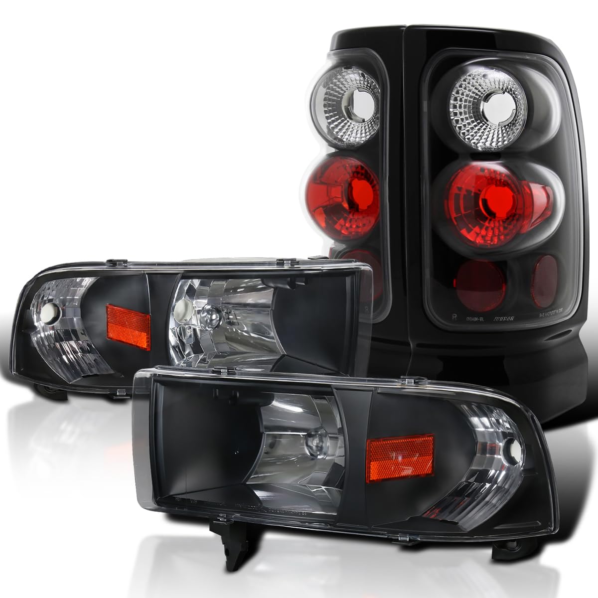 Spec-D Tuning LED Headlights, Corner Lights & Tail Lamps for Dodge Ram 1500 2500 3500 ST WS 2/4Dr - Upgrade Your Truck Lighting for Night Driving & Off-Road Adventures