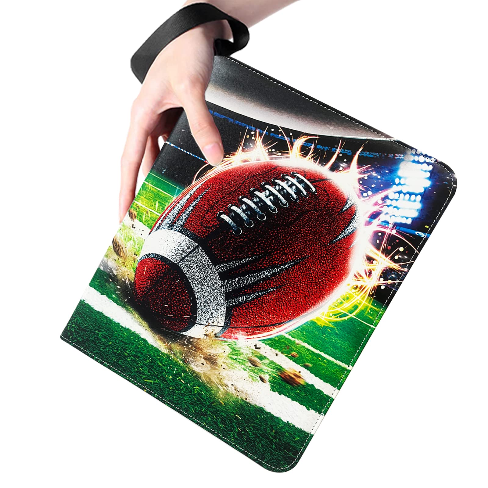 400 Pocket Football Trading Card Binder - 4-Pocket Collector Album with 50 Removable Sleeves | Sports Card Storage Organizer for Football, Baseball, Basketball & TCG Cards | Perfect for Collectors, Tournaments & Display