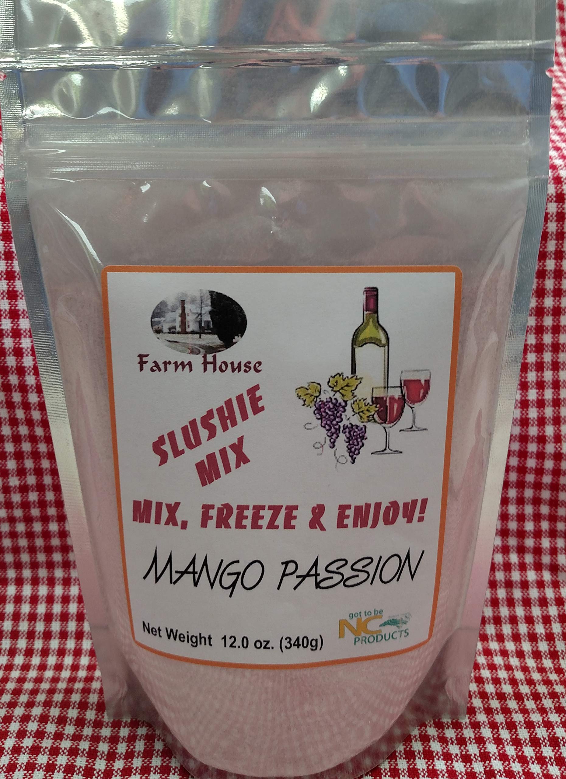 Farm House Mango Passion Slushie Mix Powder - Tropical Fruit Flavor Drink for Smoothies, Cocktails & Desserts - Perfect for Summer Parties, Poolside Refreshments & Kids Treats