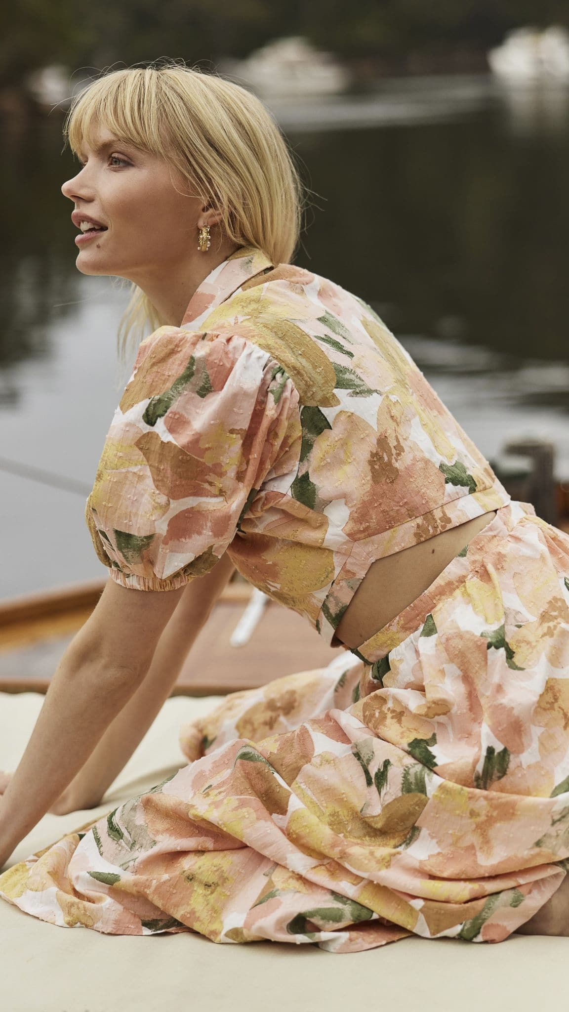 Kylo Midi Dress - Floral Print Summer Dress for Women | Mallorca Style | Perfect for Beach Vacation, Date Night & Casual Outings