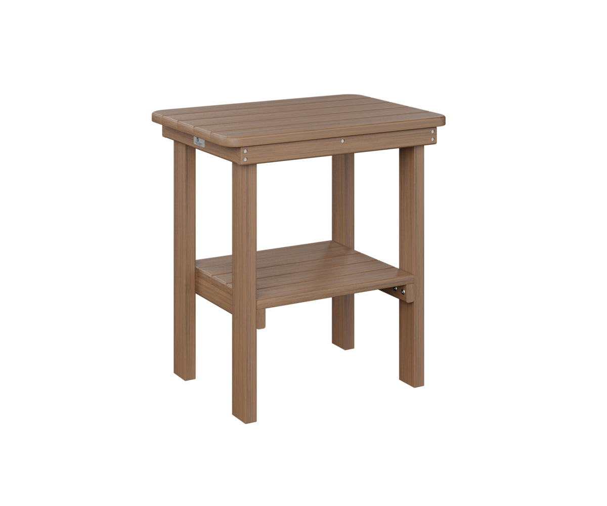 Berlin Gardens Rectangle End Table - Dining Height Side Table for Patio, Living Room & Outdoor Use