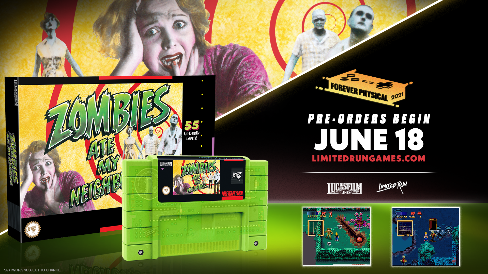 Zombies Ate My Neighbors SNES Game - Classic Retro Video Game for Nintendo Super Nintendo Entertainment System - Perfect for Horror Game Fans & 90s Nostalgia Gaming