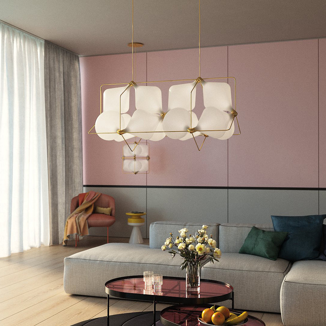 Stylish Clover Pendant Lamp - Modern 4-Leaf Clover Design Ceiling Light Fixture for Kitchen Island, Dining Room & Bedroom Decor