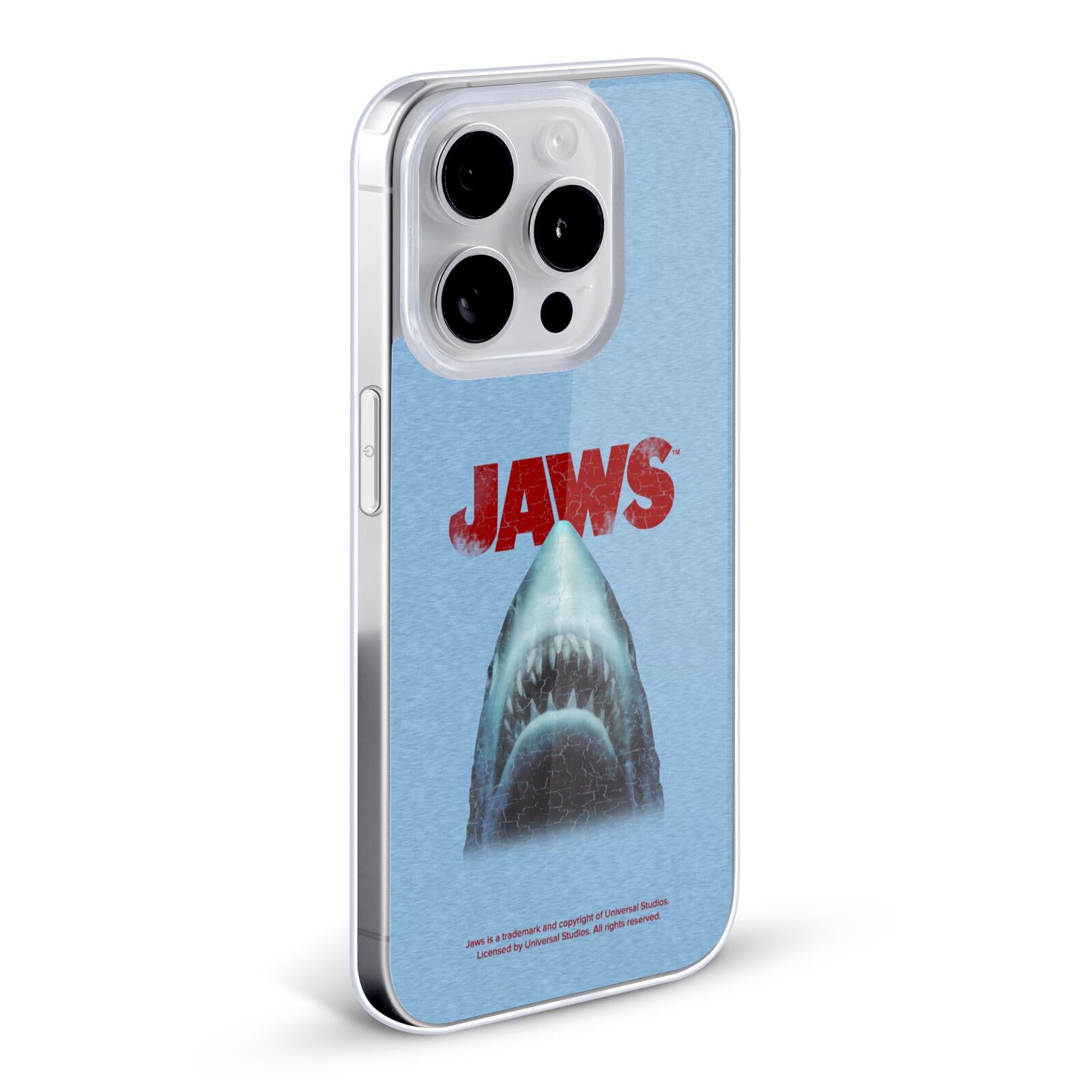 Officially Licensed Jaws Grunge Art Soft Gel Case for Apple iPhone 11 Pro Max - Durable Protective Phone Cover with Unique Movie Design, Perfect for Fans and Everyday Use