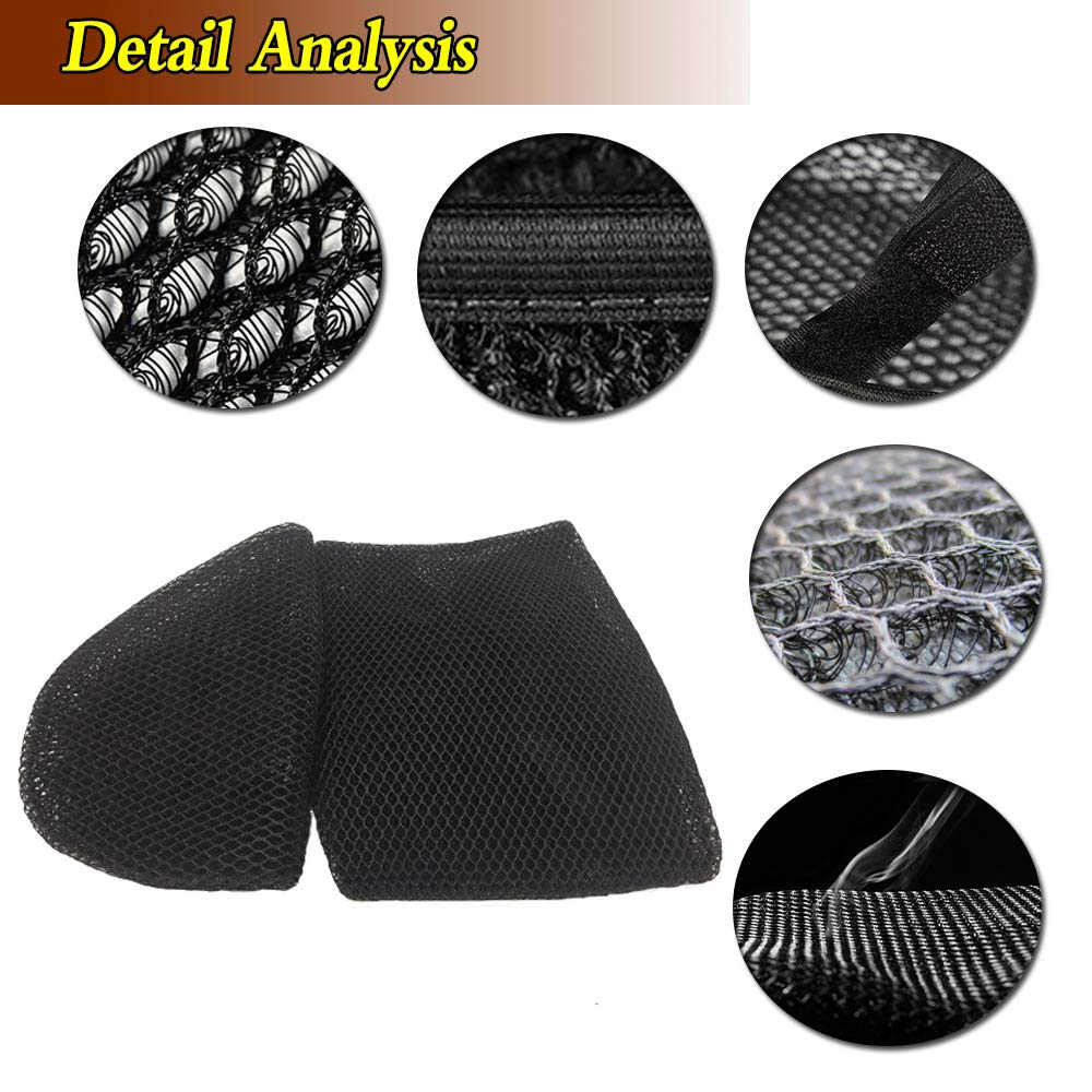 Waterproof Mesh Motorcycle Seat Cover for Kawasaki Ninja 400/250 ABS - Breathable Cushion Guard for Comfort & Protection - Perfect for Summer Riding & Long-Distance Tours