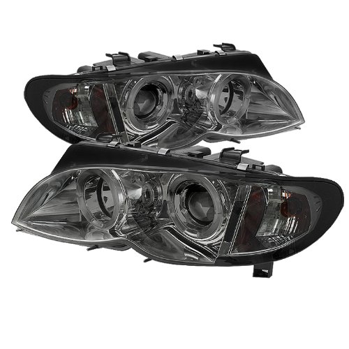 BMW 3-Series 02-05 LED Halo Headlights - Chrome/Smoked Lens Upgrade for Enhanced Night Driving & Style