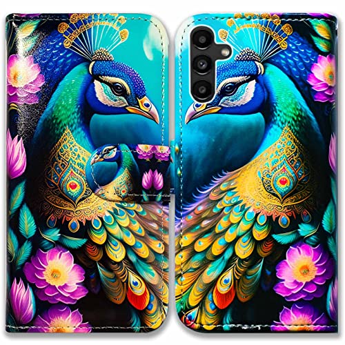Colorful Peacock Mandala Flowers