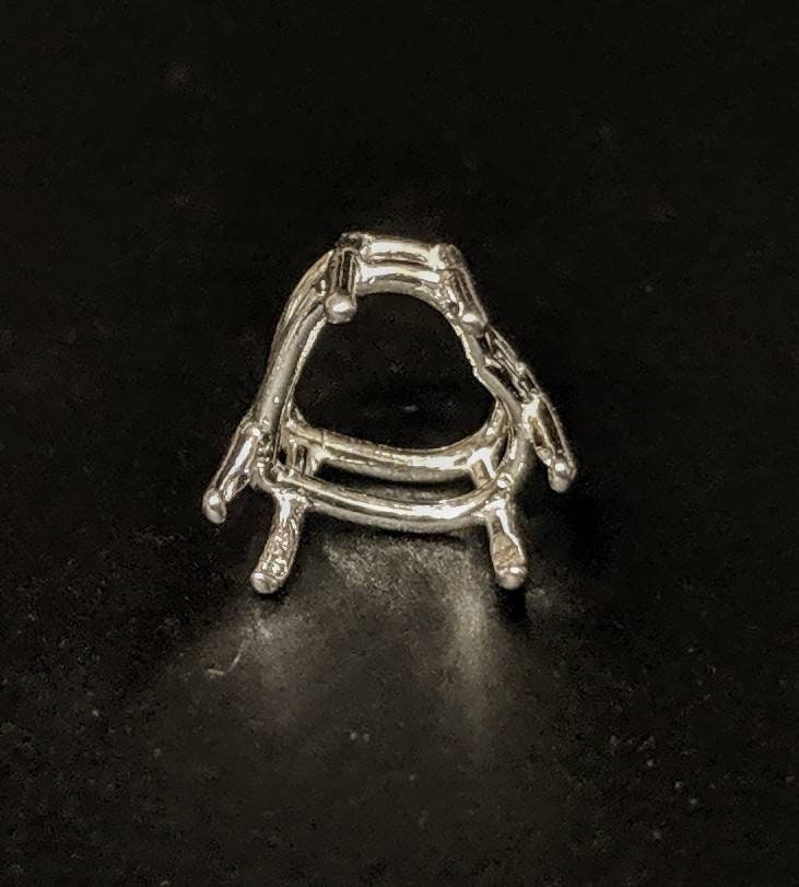 Sterling Silver or 14K Gold Wire Basket with 16mm Heart Cut Head - DIY Jewelry Making Kit for Rings, Earrings & Pendants | Custom Handmade Jewelry Supplies for Valentine's Day Gifts, Bridal Accessories & Personal Crafting Projects