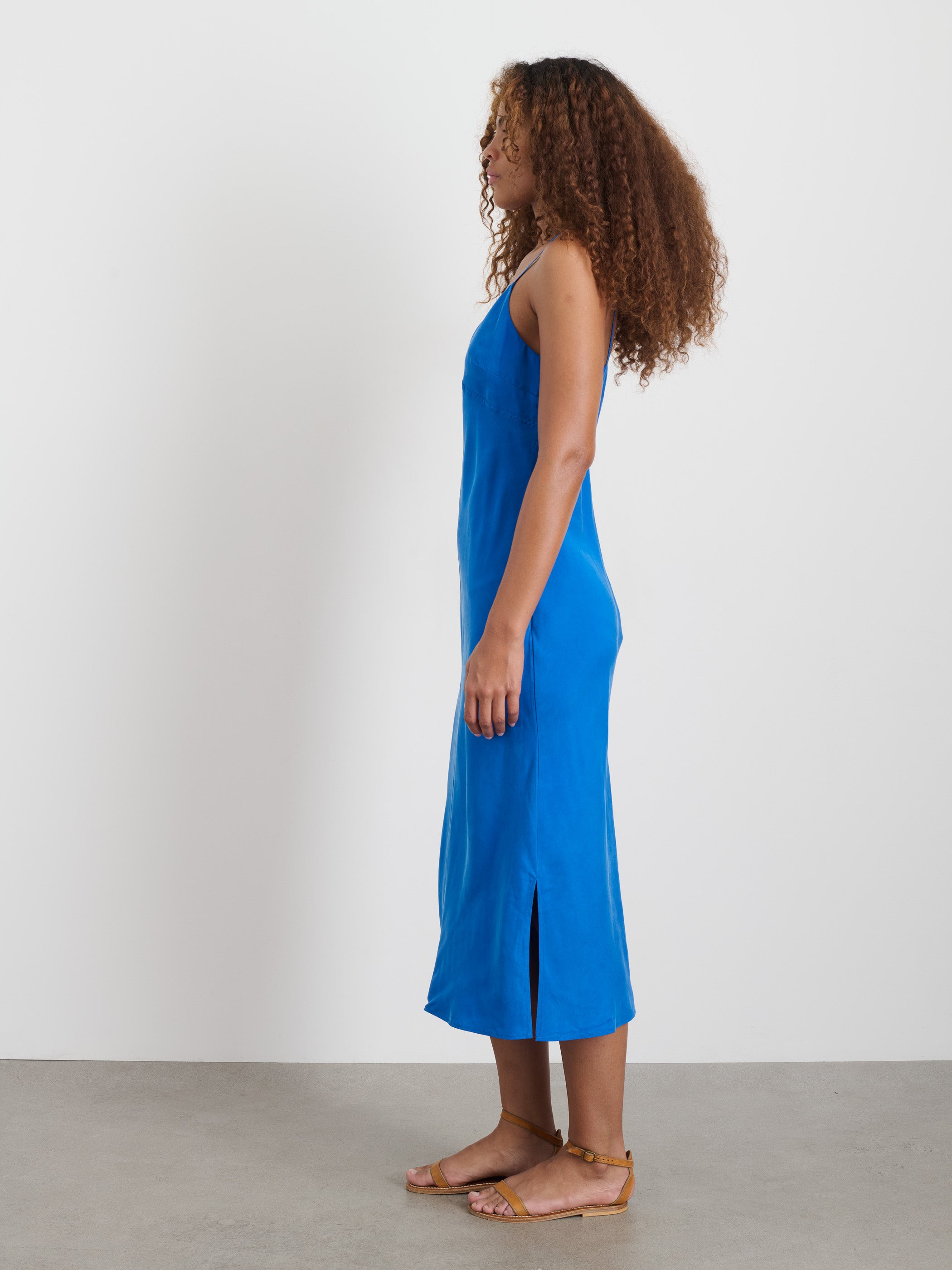 Carly Cami Dress In Cupro - Women's Elegant Sleeveless Slip Dress for Casual Wear, Date Night & Summer Outfits