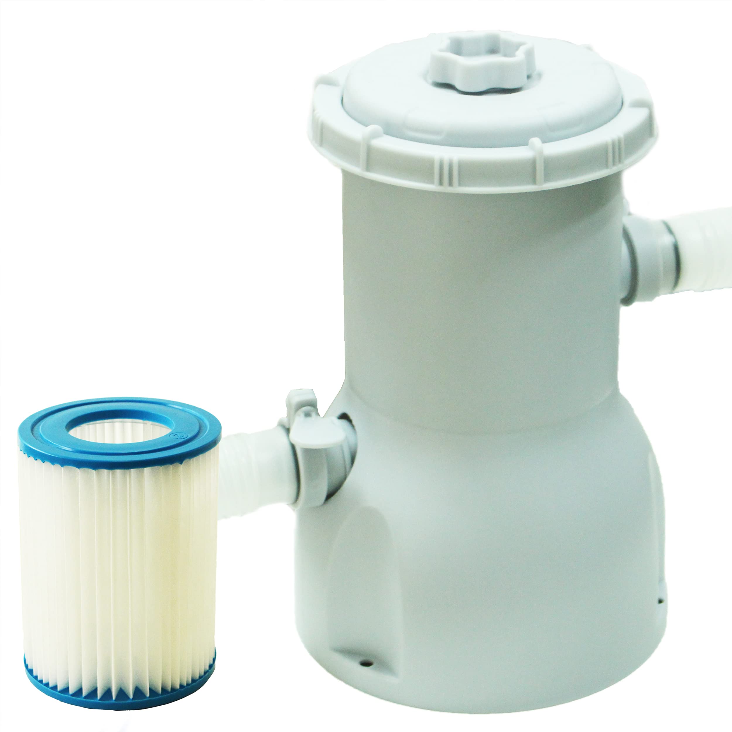 Best Companions 530 GPH Cartridge Filter Pump for Above Ground Pools - Compatible with Easy Set & Metal Frame Pools, 110-120V with GFCI - Perfect for Backyard Swimming, Summer Relaxation, and Family Pool Parties