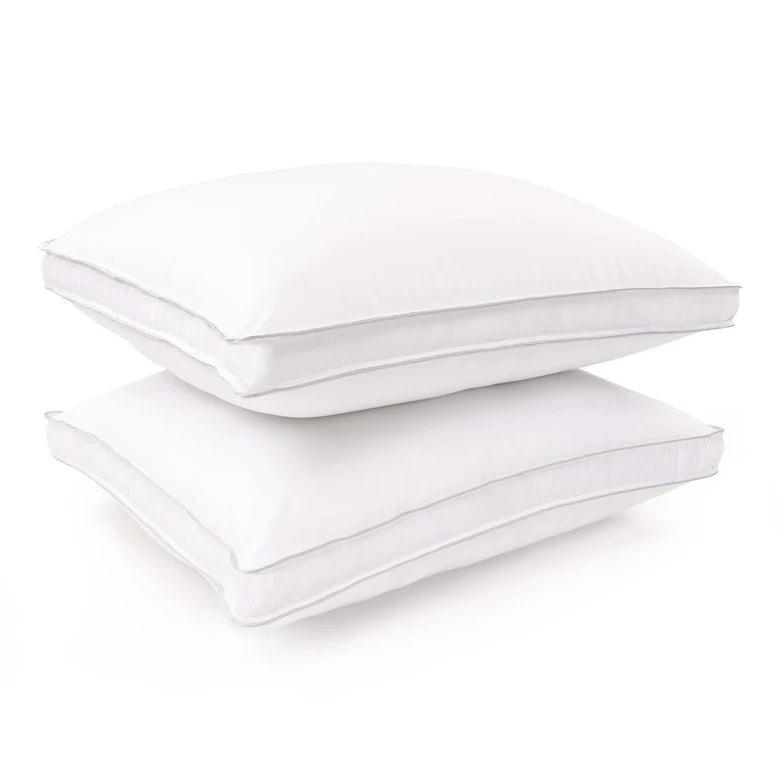 Premium Medium Density Down Alternative Gusset Pillows - Hypoallergenic & Supportive (Set of 2 or 4) | Perfect for Side Sleepers, Back Pain Relief & Luxury Bedding Upgrade