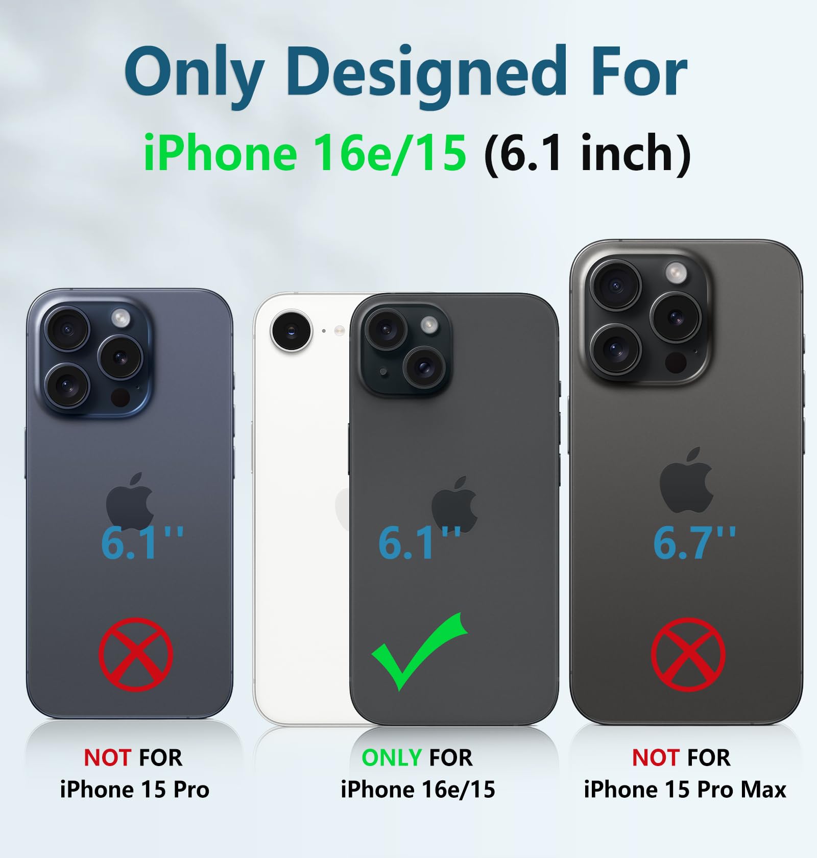 FNTCASE Military Grade Shockproof iPhone 15 Case with Kickstand - Heavy Duty Rugged Protective Cover for iPhone 15 | Anti-Slip Textured Bumper | Perfect for Outdoor Activities, Construction Work & Extreme Sports