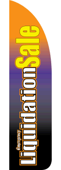 Feather Flag Banner for Sidewalk - High Visibility Outdoor Advertising (FLAG ONLY) - Perfect for Storefronts, Events, and Sales Promotions