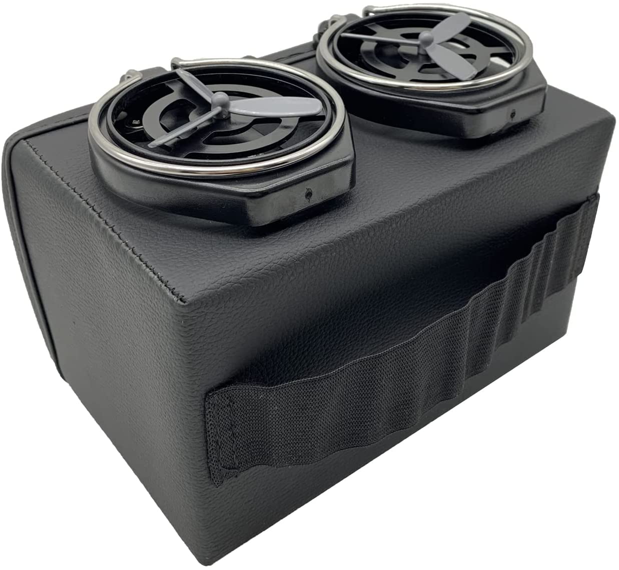 Multifunctional Car Armrest Storage Box with Cup Holder - TikTok Trending Car Seat Organizer for Water Bottles, Phones & Paper Towels | Perfect for Road Trips, Commuting & Family Travel (Model A)