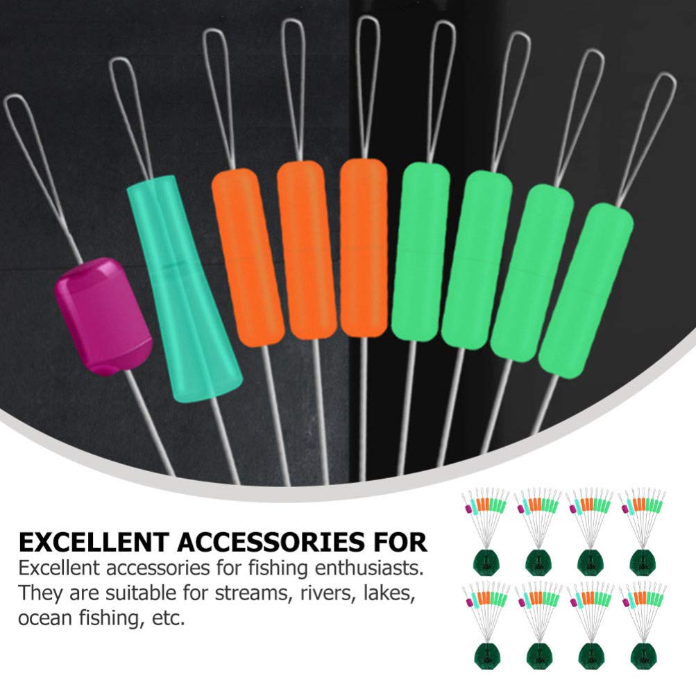 10pcs Bobber Stoppers for Fishing Line - NUOBESTY Float Connector Tackle Accessories - Perfect for Freshwater & Saltwater Fishing, Fly Fishing, and Ice Fishing