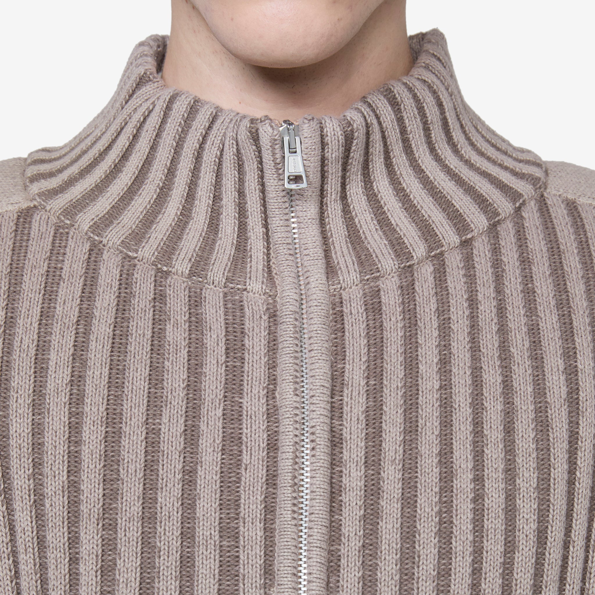 Classic Pink Cashmere Zip Cardigan for Women - Soft & Cozy Winter Sweater - Perfect for Office, Travel & Casual Outfits
