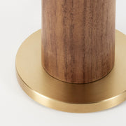 Walnut Knuckle Table Lamp with Sphere IV - Set of 2 Modern Desk Lamps for Bedroom, Living Room & Office Decor