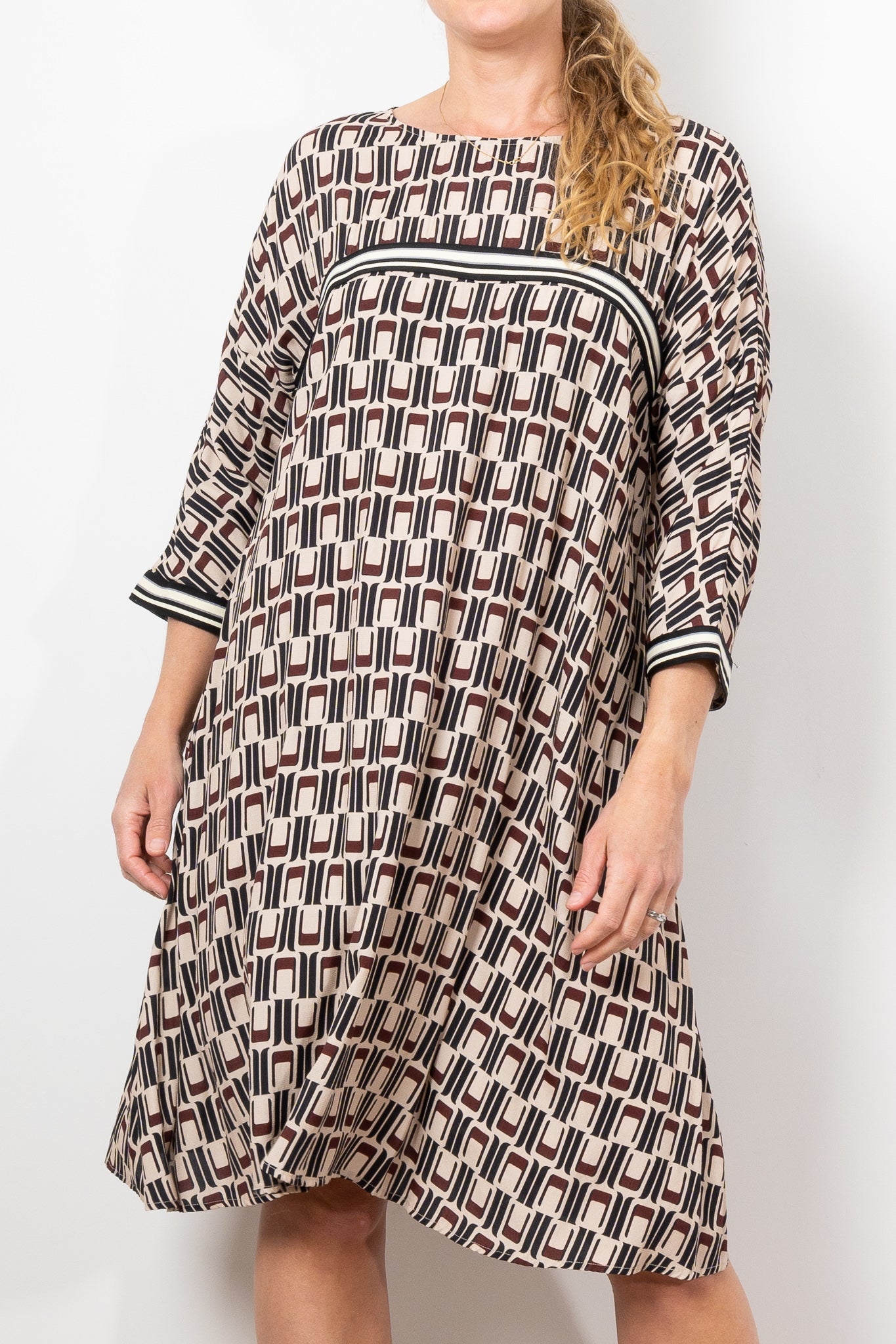 Trelise Cooper Swing Geometric Dress - Women's Flowy A-Line Dress with Unique Print | Perfect for Parties, Weddings & Special Occasions