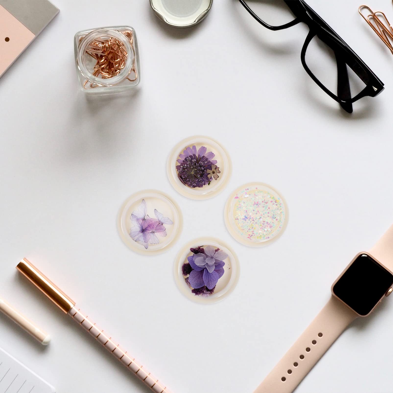 Artibetter 4Pcs Holographic Eye Glitter & Nail Sequins - 3D Shimmer Flakes for Face, Hair, Body & Nail Art - Perfect for Festival Makeup, DIY Crafts & Beauty Decoration