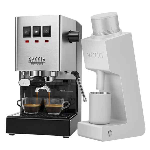 Gaggia Classic Evo Pro Espresso Machine & Varia VS3 Grinder Bundle - Perfect for Home Baristas & Coffee Enthusiasts