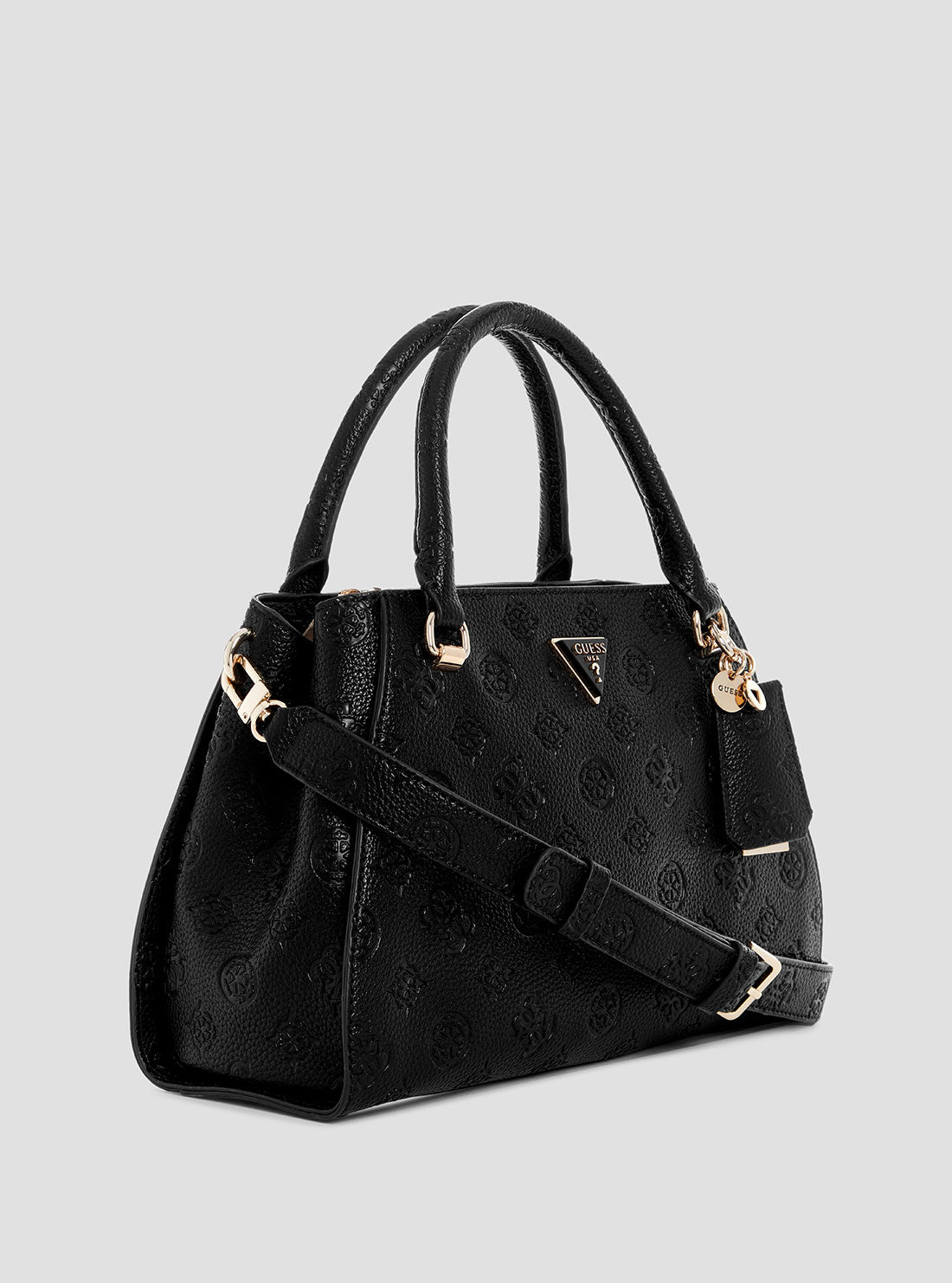 Black Cresidia Luxury Satchel Handbag for Women - Elegant Leather Shoulder Bag with Adjustable Strap, Perfect for Work, Travel & Everyday Use