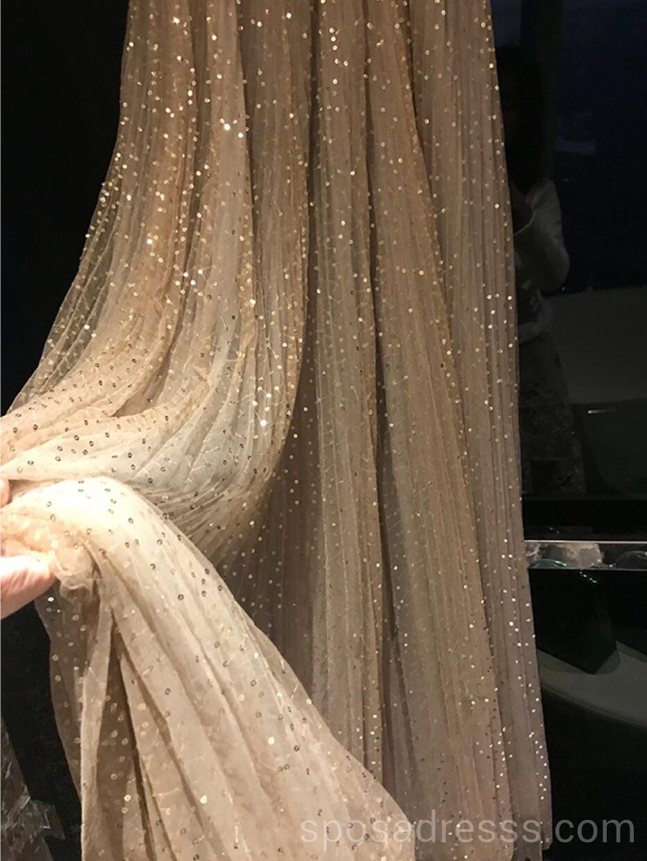 Sparkly Tulle Long Sleeve Evening Prom Dress for Women - Elegant Sweet 16 Party Gown - Perfect for Homecoming, Quinceañera & Formal Events - Style #18568