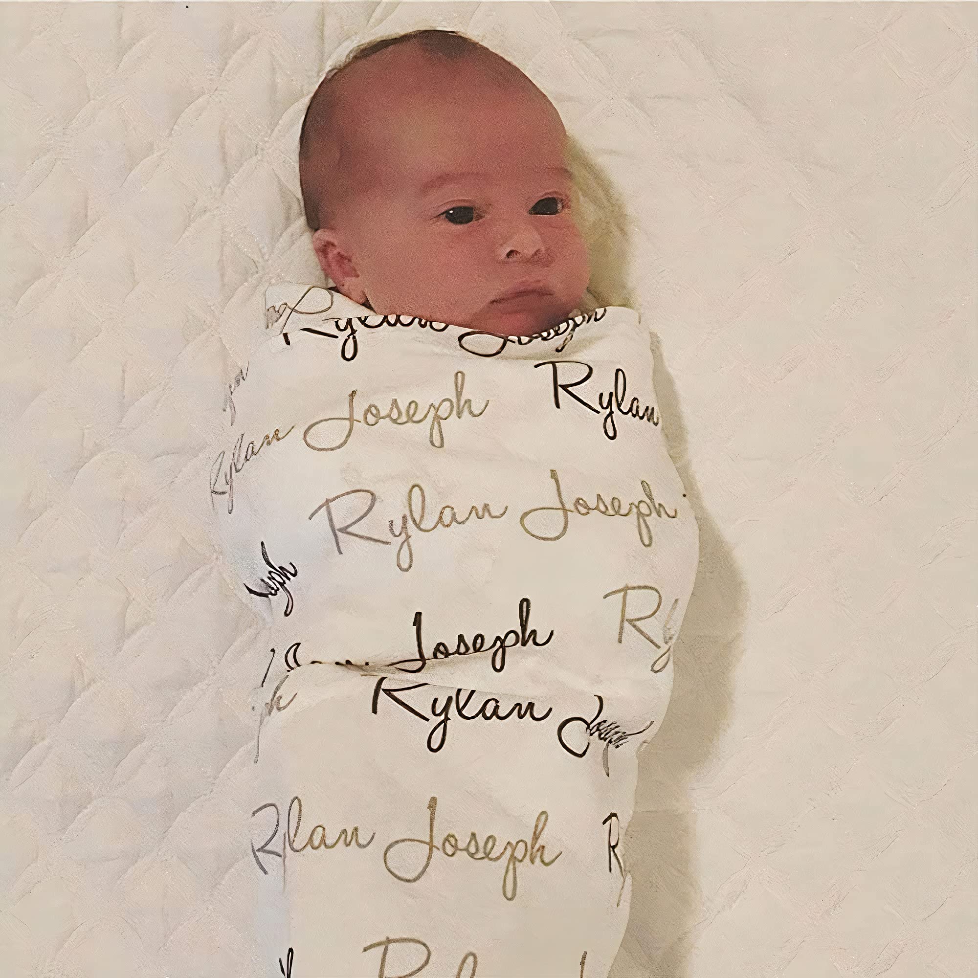 Personalized Baby Blanket with Name - Custom Embroidered Blankets for Boys & Girls, Newborns & Adults - Perfect Baby Shower Gift for Mom & Nursery Decor