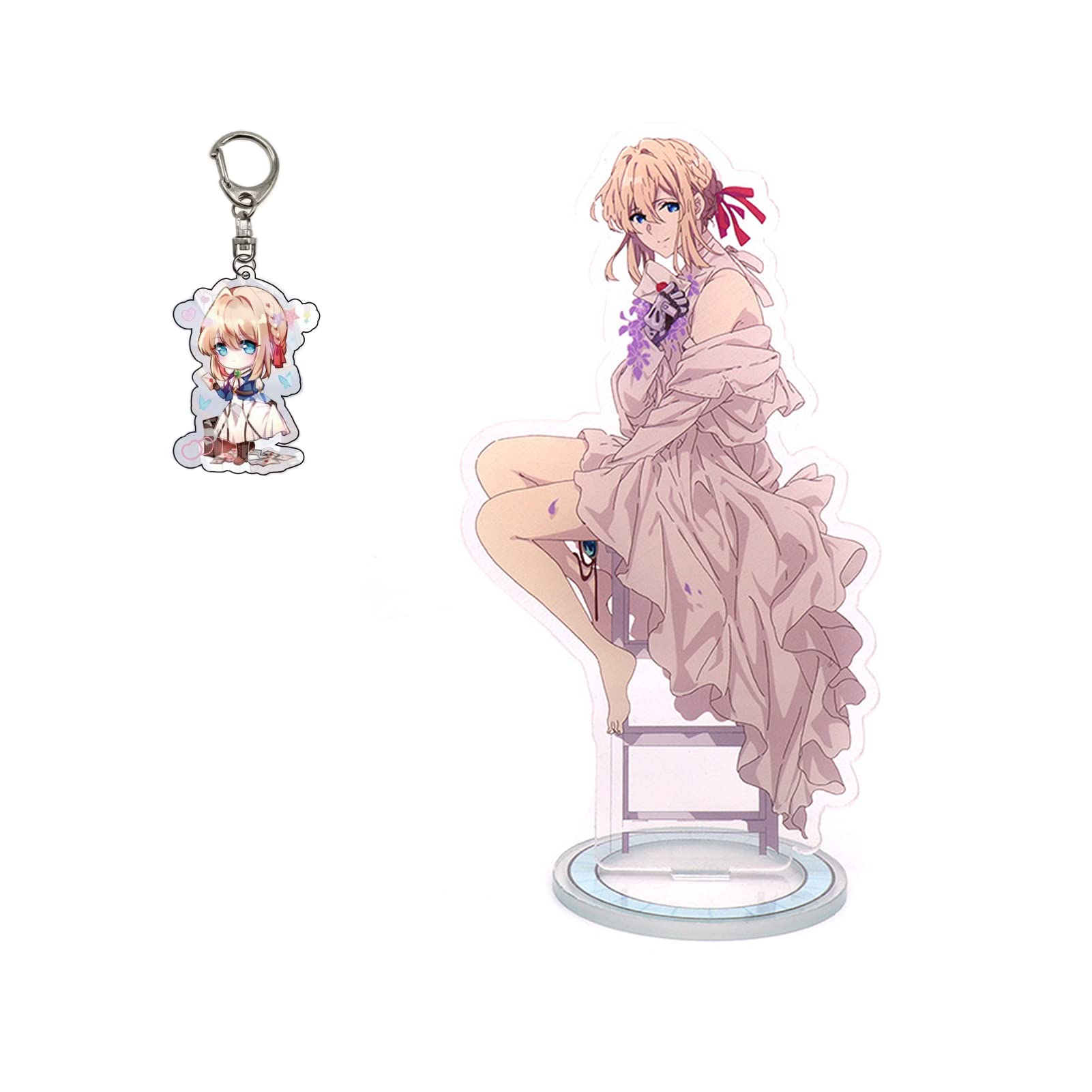 Violet Evergarden Anime Figure - Acrylic Standing Desk Decoration for Anime Fans, Collectors & Cosplay Enthusiasts | Perfect for Office, Bedroom & Anime-Themed Room Decor