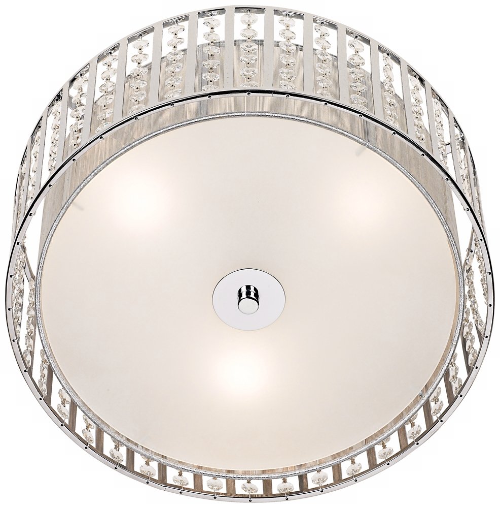 Possini Euro Modern Crystal Ceiling Light Fixture - 15 3/4
