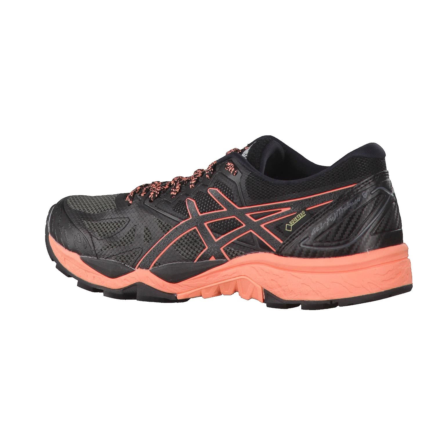 ASICS Gel-Fujitrabuco 6 G-TX Women's Trail Running Shoes - Waterproof Hiking Sneakers for Women (Size UK 4.5 / US 6.5 / EU 37.5) - Black & Pink 9006 - Perfect for Outdoor Jogging & Mountain Trails