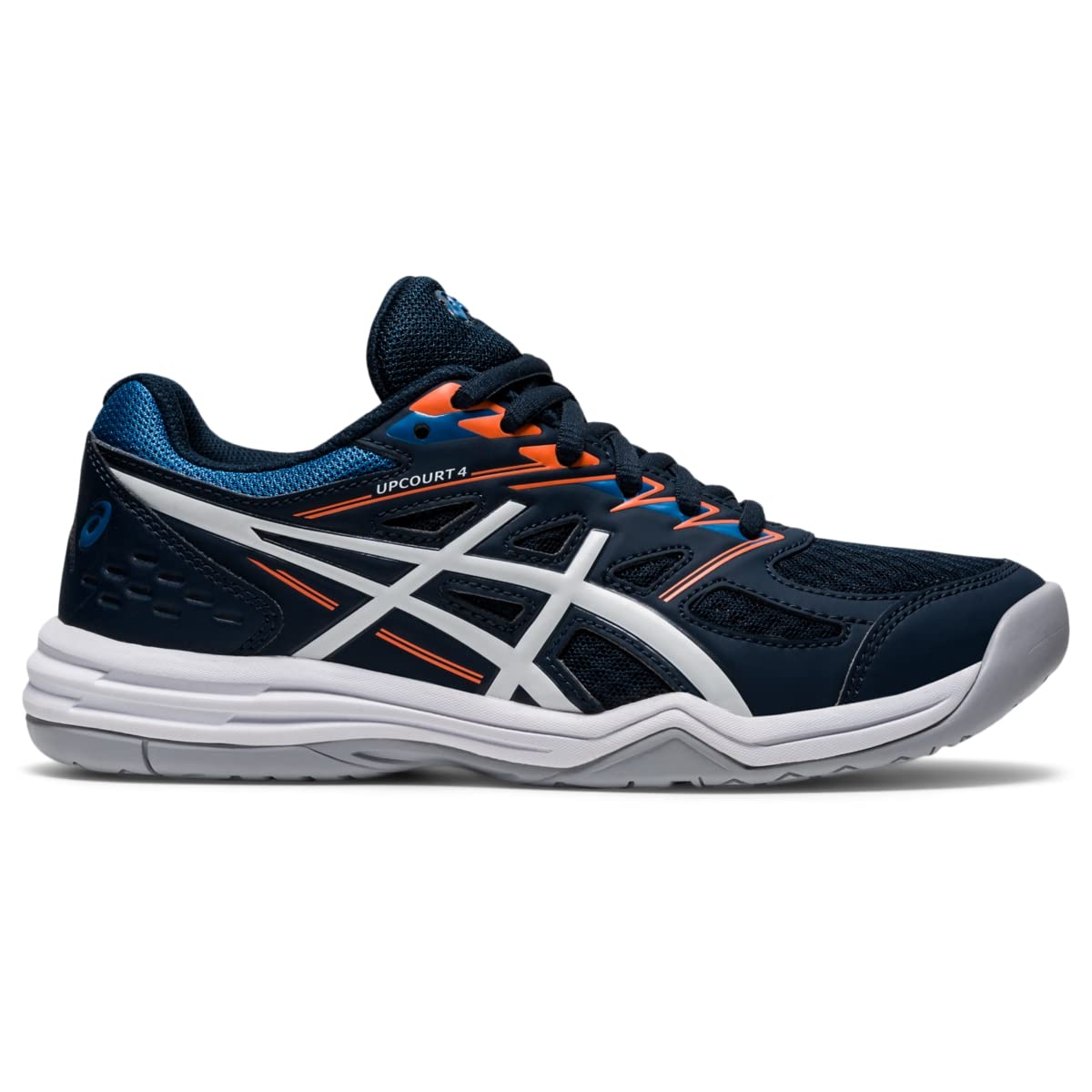 ASICS Upcourt 4 Volleyball Shoes for Kids - Lightweight Non-Slip Athletic Sneakers for School Sports & Indoor Court Play