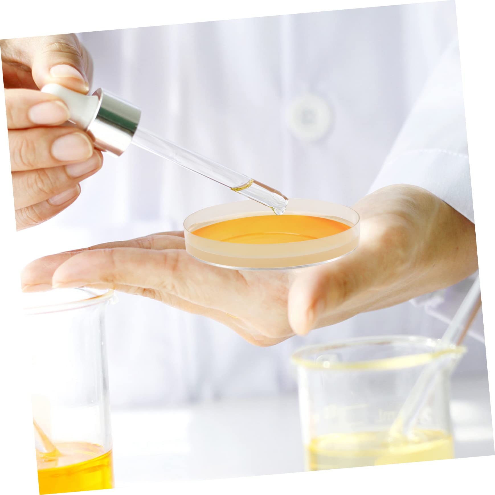 10pcs Nutrient Agar Petri Dishes - Borosilicate Glass Lab Plates for Microbiology Experiments | Perfect for Bacterial Cultures, Science Classrooms & DIY Biology Projects