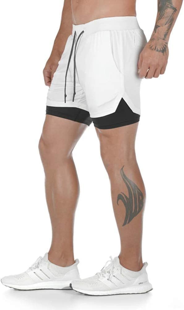Surenow Men's 2-in-1 Running Shorts - 7
