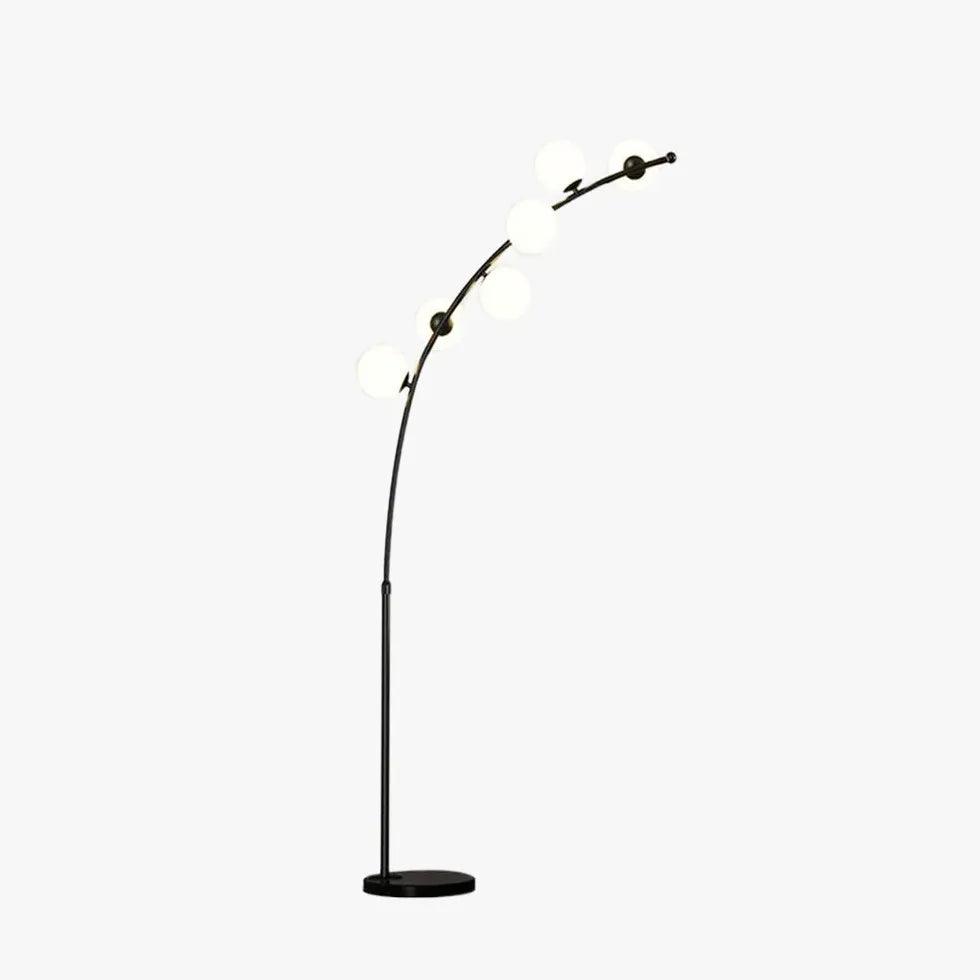 Modern White Multi Ball Arched Floor Lamp - Stylish Lighting for Living Room, Bedroom & Office Decor