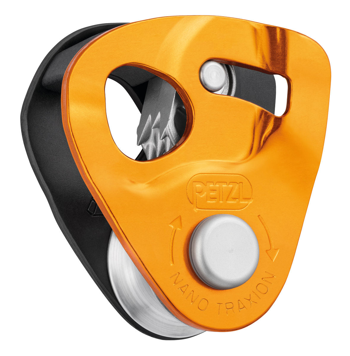 Petzl Nano Traxion - Professional Climbing Pulley for Mountaineering & Rescue | Lightweight & Durable Ascender for Rope Access, Caving & High Angle Rescue Operations
